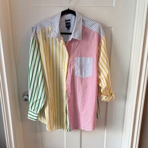 GAP Multicolor Striped Button Down Shirt
